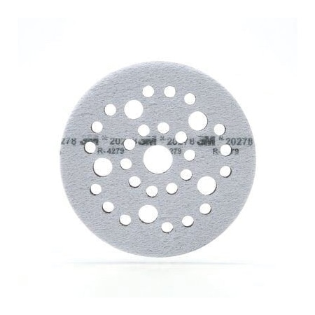 3M Cln Sndng Soft Interface Disc Pad 20278, 5 in x 1/2 in x 3/4 in Multihole 7100006170
